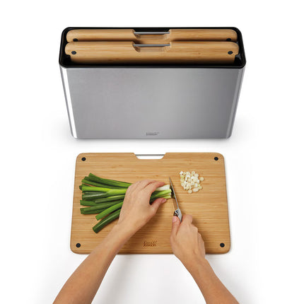 Conjunto de 3 Tábuas de Cortar de Bambu Folio