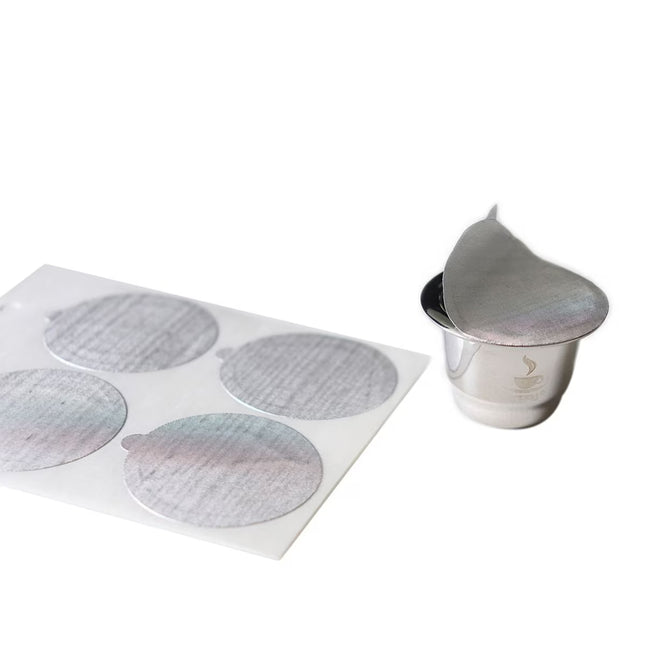Conjunto de 80 Tampas Adesivas para Cápsulas de Café