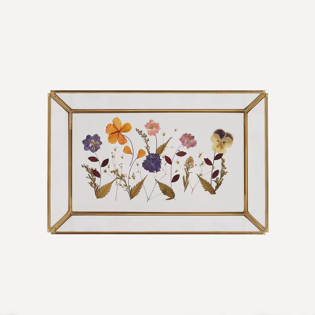 Bandeja decorativa hexagonal Flor