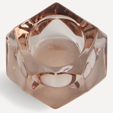 Porta-velas Tealight Almaz - Castanho