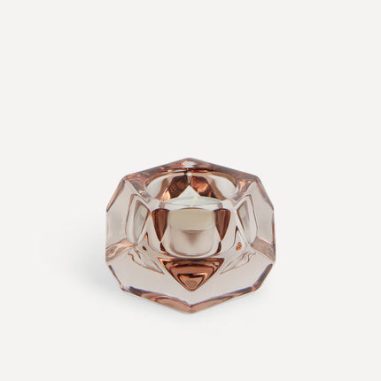 Porta-velas Tealight Almaz - Castanho