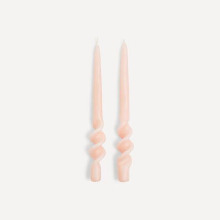 Conjunto de 2 Velas de Candelabro Onduladas