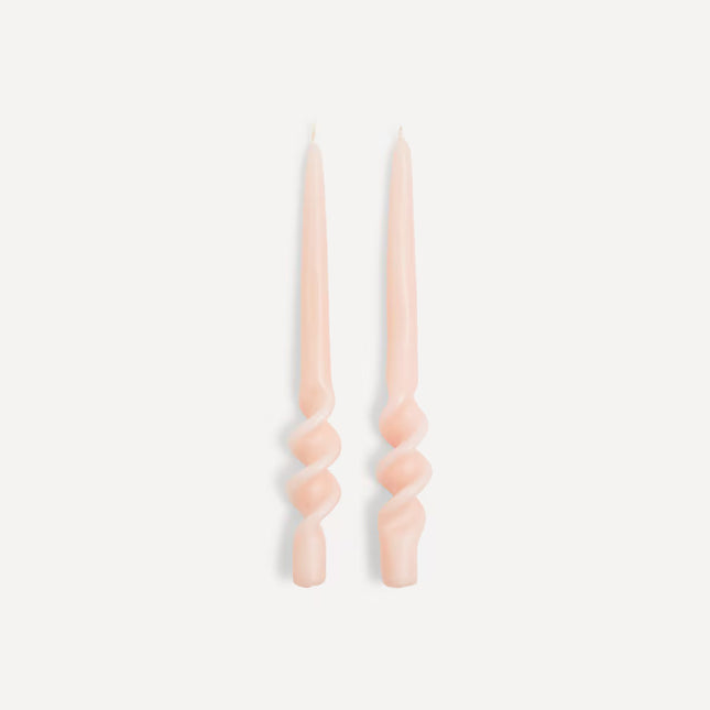 Conjunto de 2 Velas de Candelabro Onduladas
