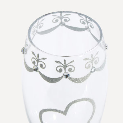 Jogo 2 Copos de Champanhe Mr&Mrs Toasting