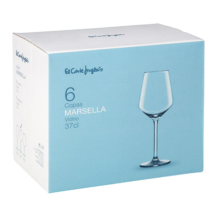 Conjunto de 6 copos de vinho Marselha El Corte Inglés