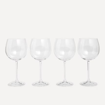 Conjunto de 4 copos de vinho tinto Borgonha Natalia El Corte Inglés