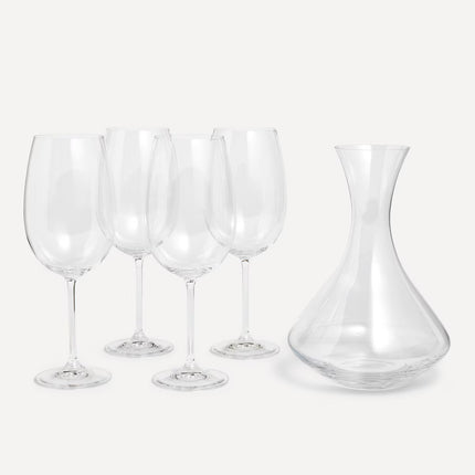 Conjunto de 4 copos + decantador Natalia El Corte Inglés