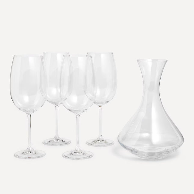 Conjunto de 4 copos + decantador Natalia El Corte Inglés