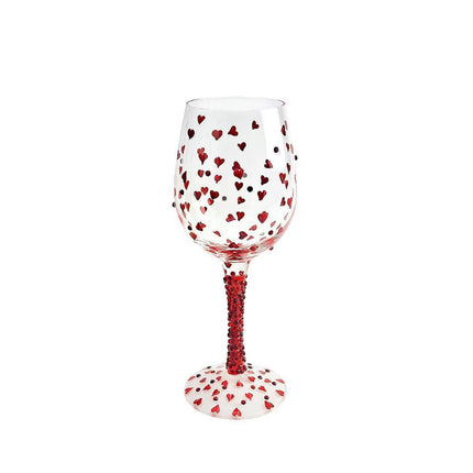 Copo de vinho Corações Lolita