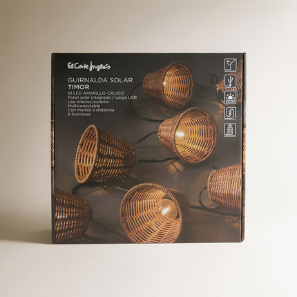Grinalda com 10 Luzes LED Timor