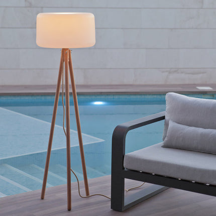 Candeeiro de pé para exterior com LED integrado Chloe