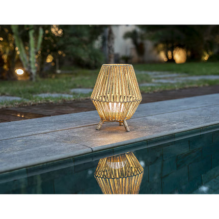 Candeeiro de pé para exterior com LED integrado Sisine