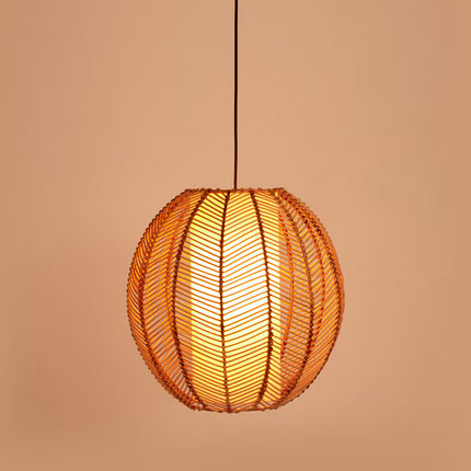 Candeeiro de tecto de vime grande Leek