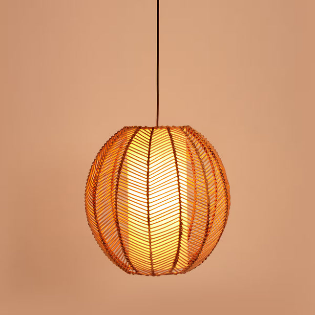 Candeeiro de tecto de vime grande Leek