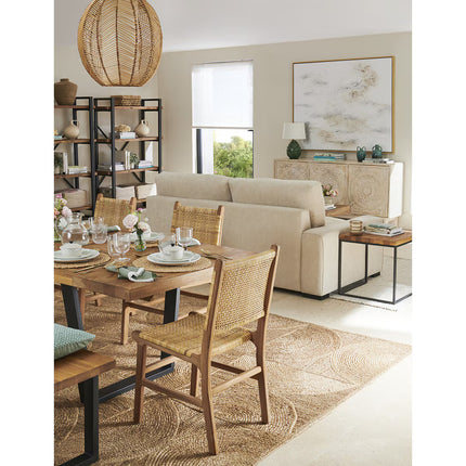 Candeeiro de tecto de vime grande Leek