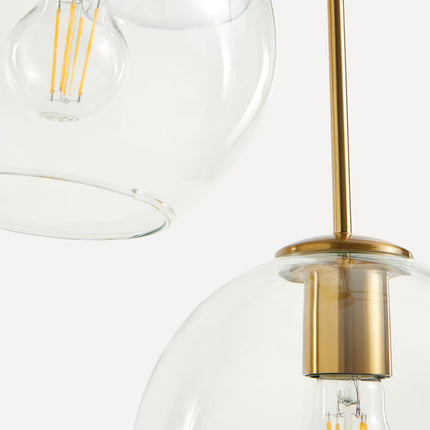 Candeeiro Candelabro de Cristal e Metal Prado