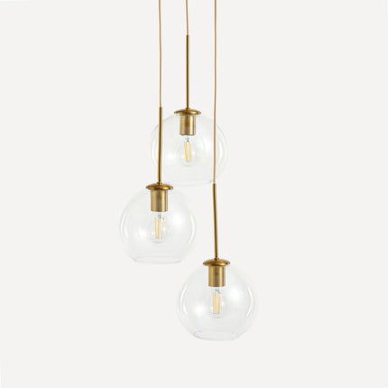 Candeeiro Candelabro de Cristal e Metal Prado
