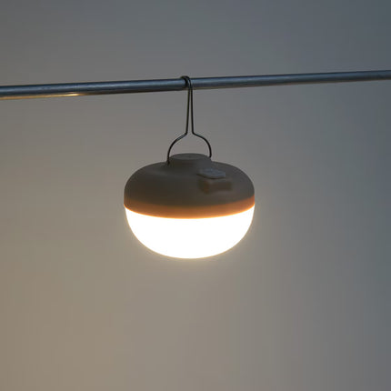 Lâmpada LED de Exterior Recarregável OVNI - Bege