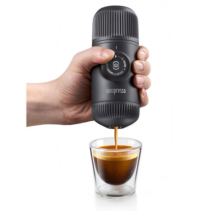 Máquina de café Nanopresso Wacaco cinza