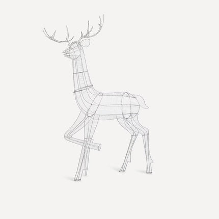 Rena de Pé com 510 Luzes LED para Exterior