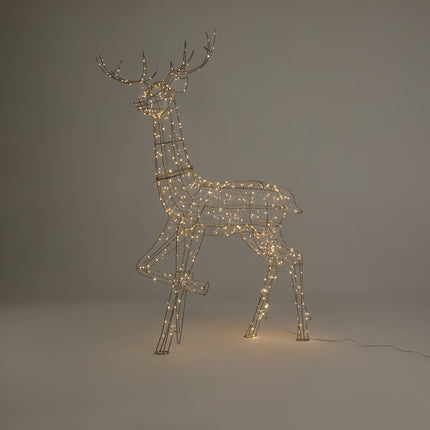 Rena de Pé com 510 Luzes LED para Exterior