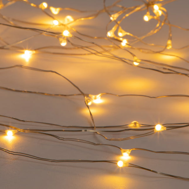 Grinalda Cabo de Cobre com 100 Luzes LED para Exterior