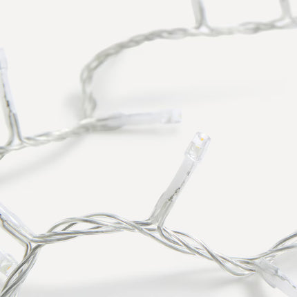 Grinalda de Cabo Transparente com Luzes LED para Exterior Natal