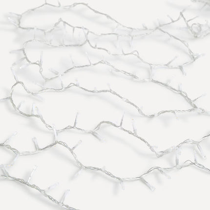 Grinalda de Cabo Transparente com Luzes LED para Exterior Natal