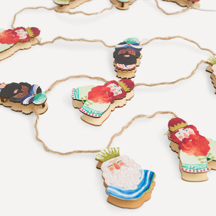 Grinalda Decorativa Reis Magos com 27 Luzes LED