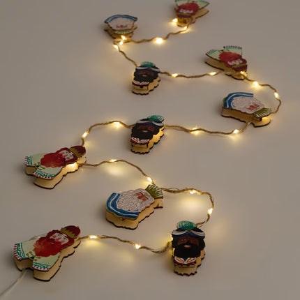 Grinalda Decorativa Reis Magos com 27 Luzes LED