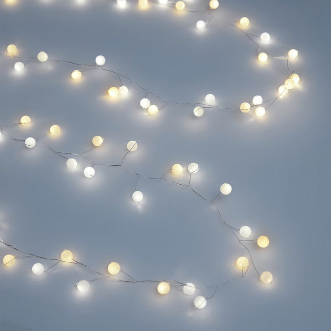 Grinalda de Bolas com 80 Luzes LED