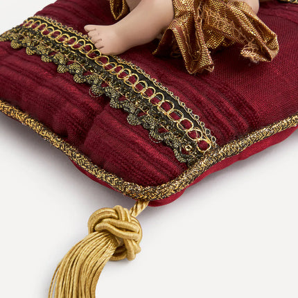 Figura Menino Jesus Sobre Almofada