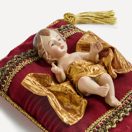 Figura Menino Jesus Sobre Almofada