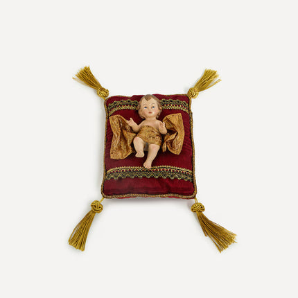 Figura Menino Jesus Sobre Almofada