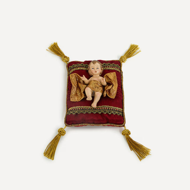 Figura Menino Jesus Sobre Almofada