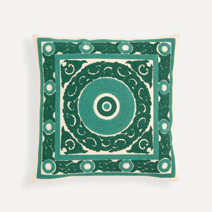 Almofada Decorativa com Bordado Trapani - Verde