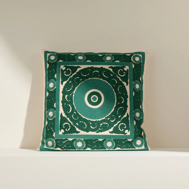 Almofada Decorativa com Bordado Trapani - Verde