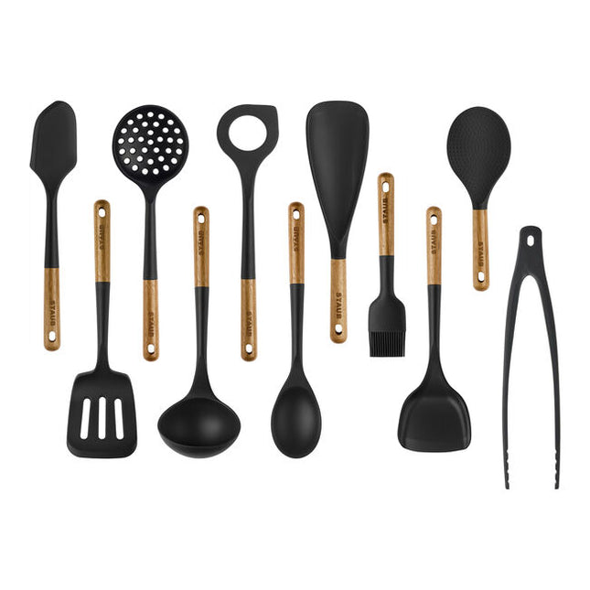 Conjunto de utensílios de cozinha, 11-pçs, Silicone