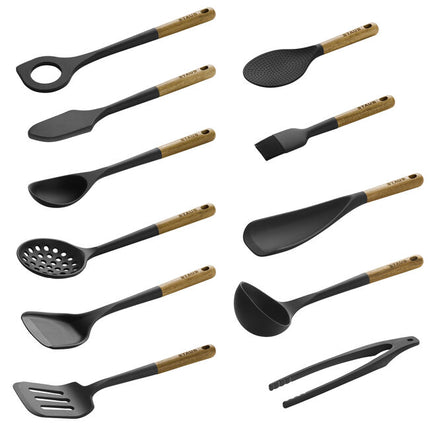 Conjunto de utensílios de cozinha, 11-pçs, Silicone