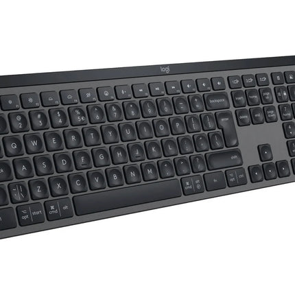 Teclado LOGITECH MX Keys S (Wireless - Idioma Português - Teclado Numérico - Preto)