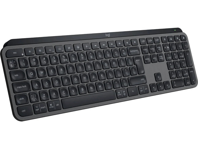 Teclado LOGITECH MX Keys S (Wireless - Idioma Português - Teclado Numérico - Preto)