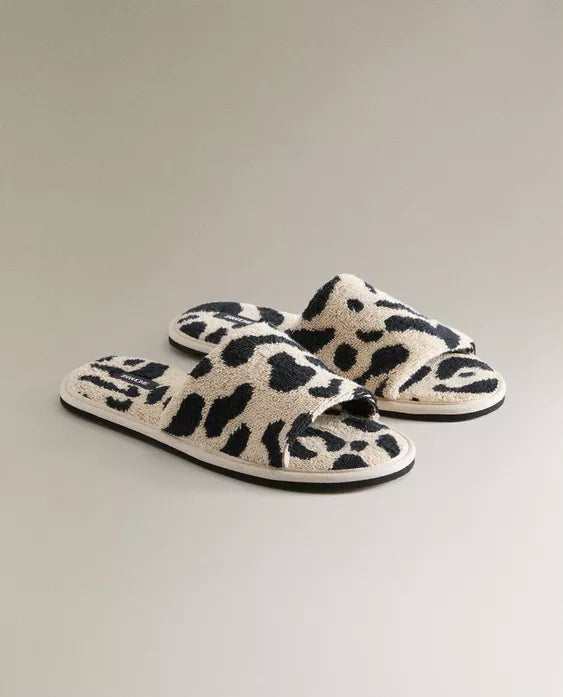 CHINELOS PALA ALGODÃO TURCO ANIMAL PRINT