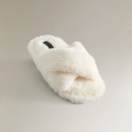 CHINELO CRUZADO EFEITO DE PELO ENCARACOLADO