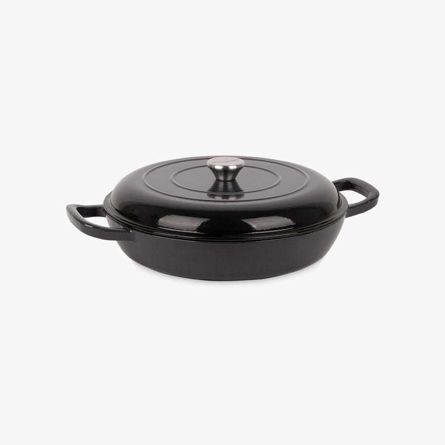 Caçarola paella ferro fundido antracite D30cm CHEF