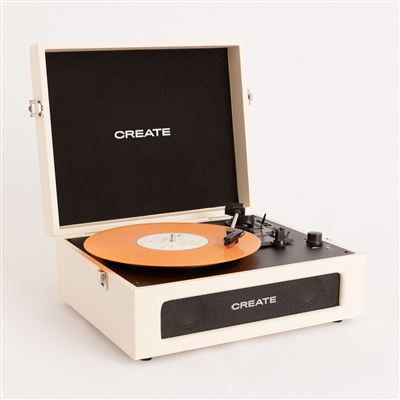 Gira-Discos Retro CREATE RECORD PLAYER COMPACT | Bluetooth | USB | SD | MicroSD |