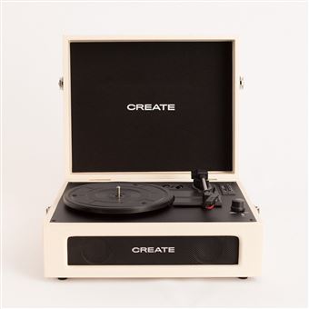 Gira-Discos Retro CREATE RECORD PLAYER COMPACT | Bluetooth | USB | SD | MicroSD |