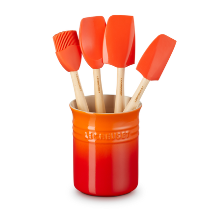 Set Pote utensílios e espátulas Craft em cerâmica de grés