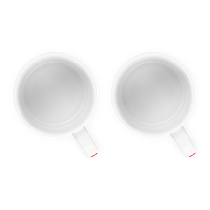 Set de 2 Canecas Hearts de Cerâmica de Grés