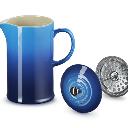 Cafeteira de prensa em cerâmica de grés