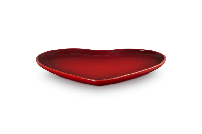 Prato Coração de Servir em Cerâmica de Grés